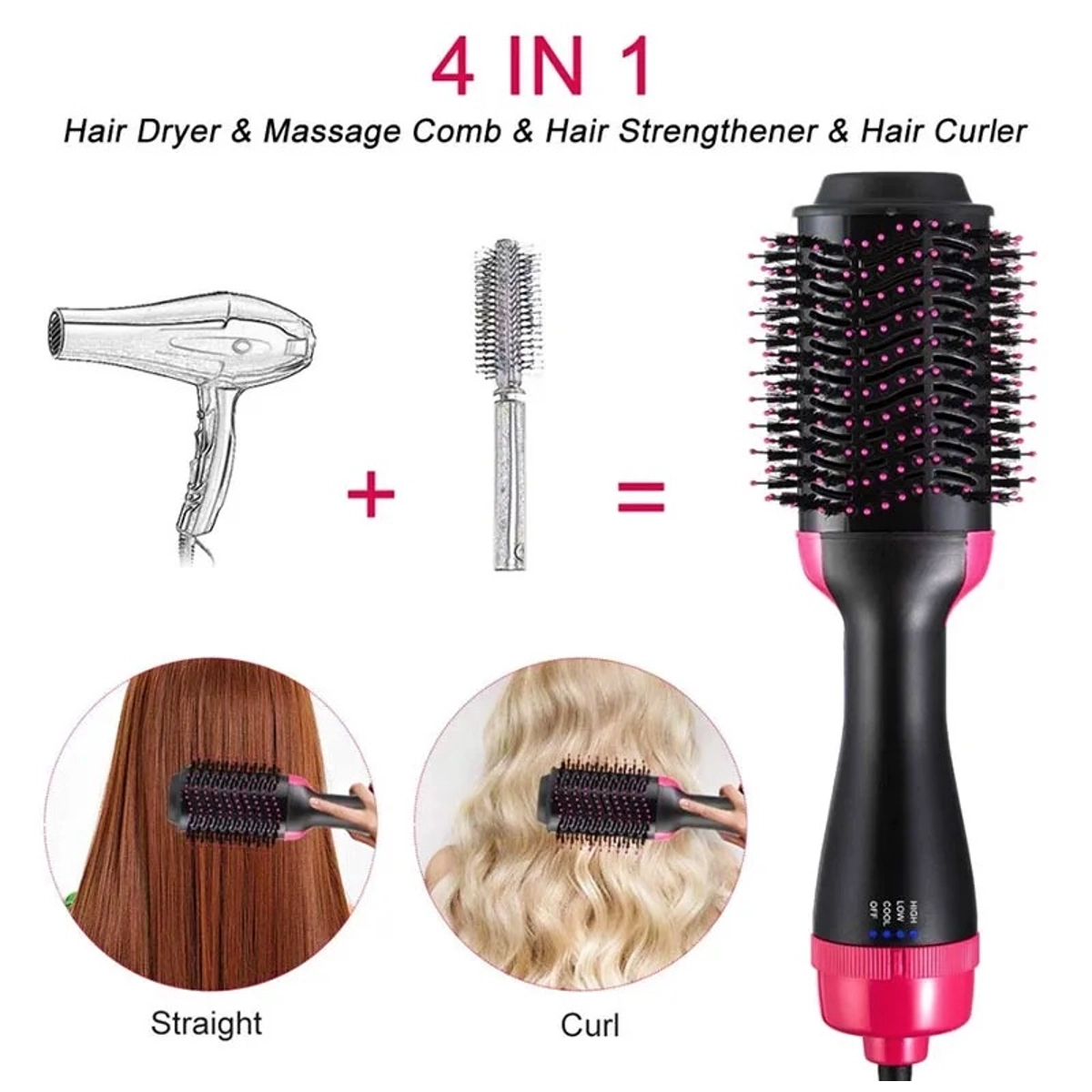 onestep hair dryer 2in1 تجفيف وتصفيف الشعر بسرعة باستخدام مجفف ومصفف الشعر 2 في 1 ONESTEP